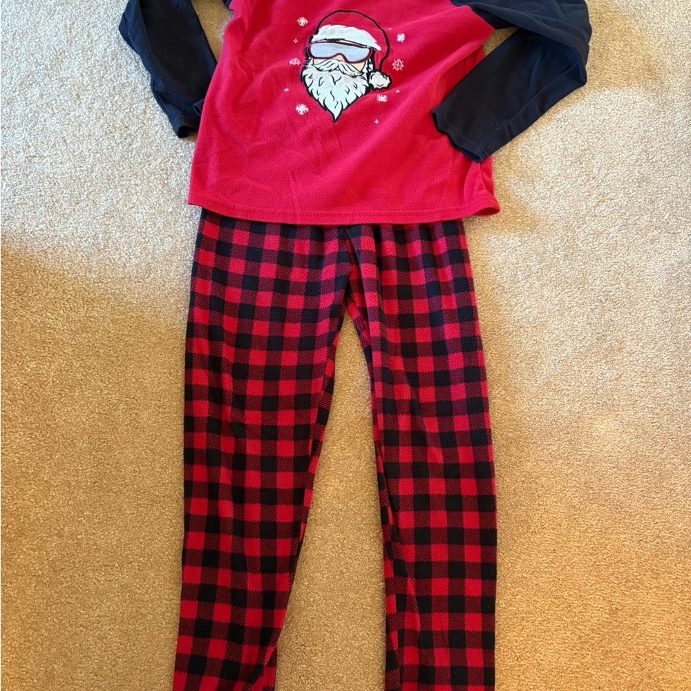 Primark Santa Pajama Set - Red and Black